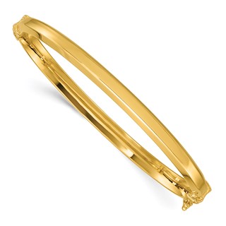 Leslie's 14K Polished Hinged Bangle