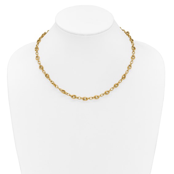 Leslie's 14K Polished Fancy Link Necklace
