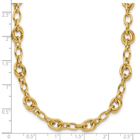 Leslie's 14K Polished Fancy Link Necklace