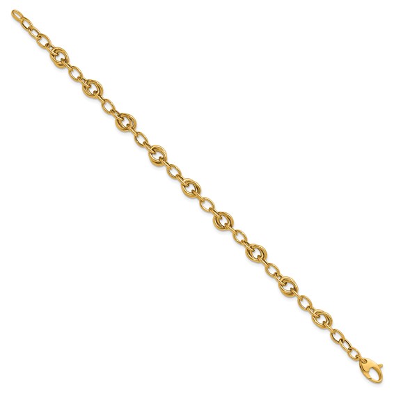 Leslie's 14K Polished Fancy Link Bracelet