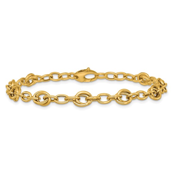 Leslie's 14K Polished Fancy Link Bracelet