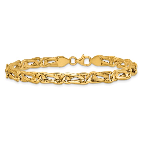 Leslie's 14K Polished Fancy Link Bracelet