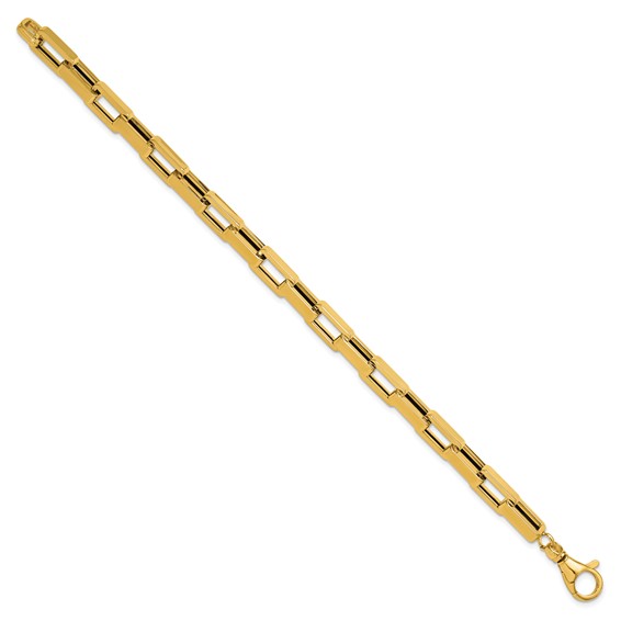 Leslie's 14K Polished Fancy Rectangular Link Bracelet