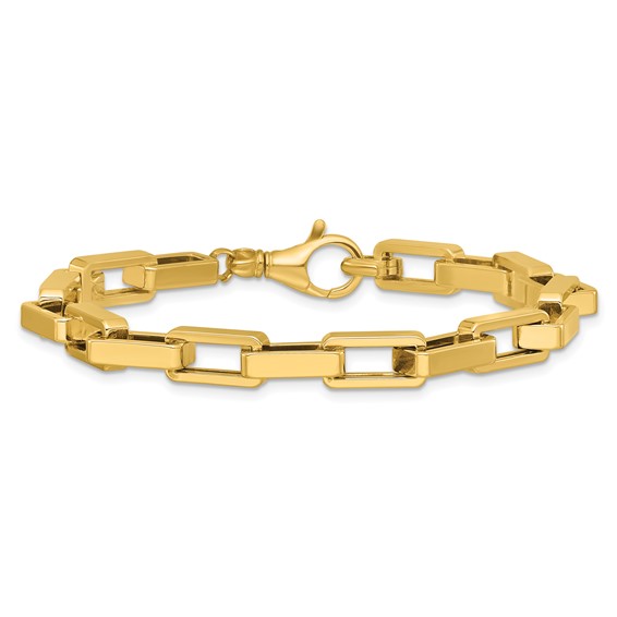 Leslie's 14K Polished Fancy Rectangular Link Bracelet