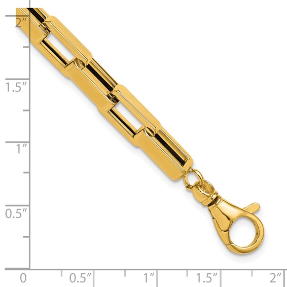 Leslie's 14K Polished Fancy Rectangular Link Bracelet