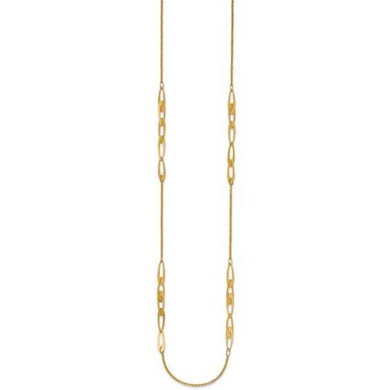 Leslie's 14K Polished Fancy Link Necklace