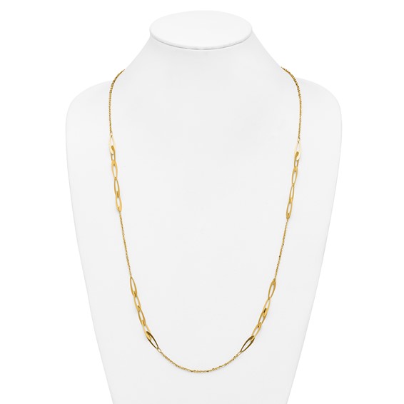 Leslie's 14K Polished Fancy Link Necklace