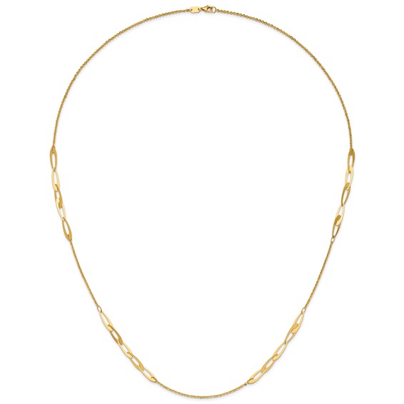Leslie's 14K Polished Fancy Link Necklace