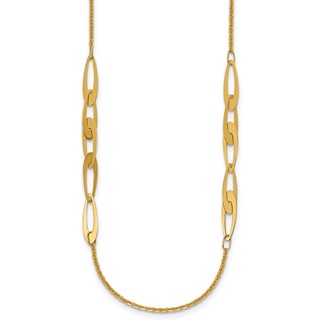 Leslie's 14K Polished Fancy Link Necklace