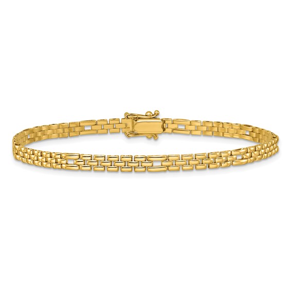 Leslie's 14K Polished Fancy Link Bracelet
