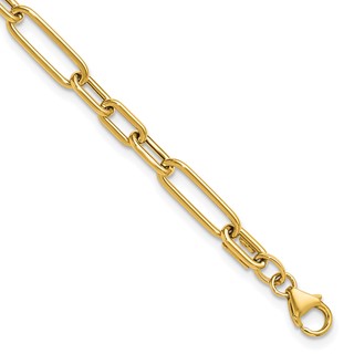 Leslie's 14K Polished Fancy Link Bracelet
