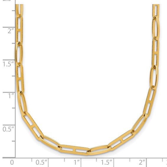 Leslie's 14K Polished Fancy Link w/1.5in ext. Necklace