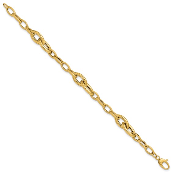 Leslie's 14K Polished Fancy Link Bracelet
