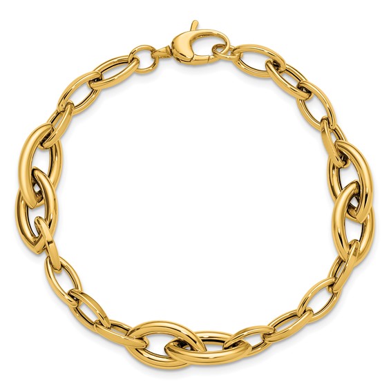 Leslie's 14K Polished Fancy Link Bracelet