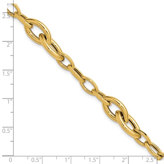 Leslie's 14K Polished Fancy Link Bracelet