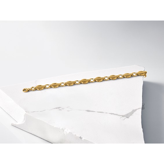 Leslie's 14K Polished Fancy Link Bracelet
