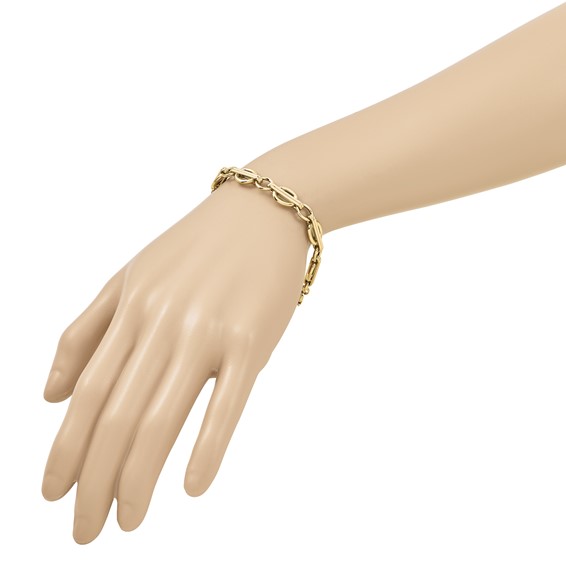 Leslie's 14K Polished Fancy Link Bracelet