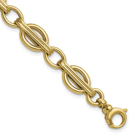 Leslie's 14K Polished Fancy Link Bracelet