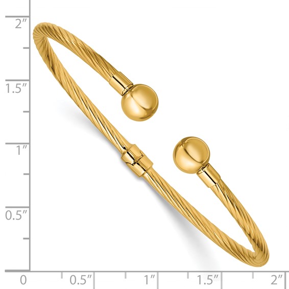 Leslie's Gold Cuff Bangles