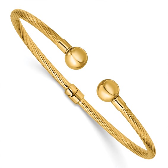 Leslie's Gold Cuff Bangles