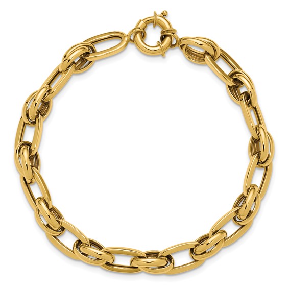 Leslie's 14K Polished Fancy Link Bracelet