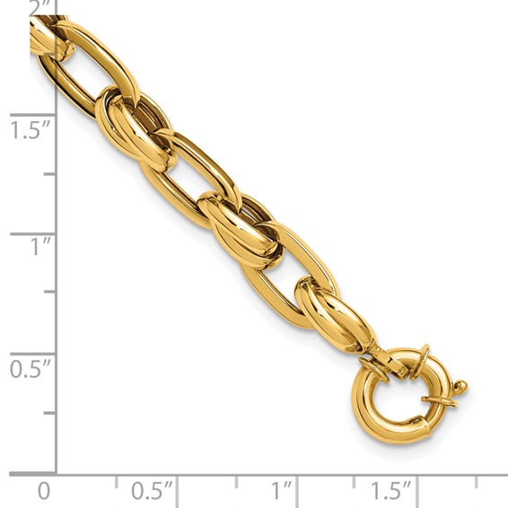 Leslie's 14K Polished Fancy Link Bracelet