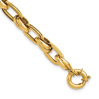 Leslie's 14K Polished Fancy Link Bracelet
