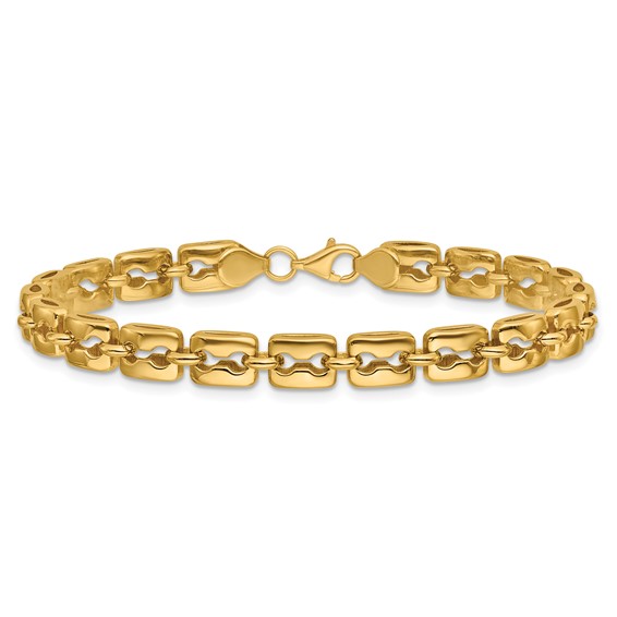 Leslie's 14K Polished Fancy Link Bracelet