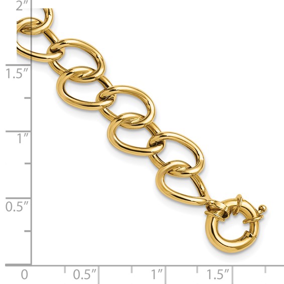 Leslie's 14K Polished Fancy Link Bracelet