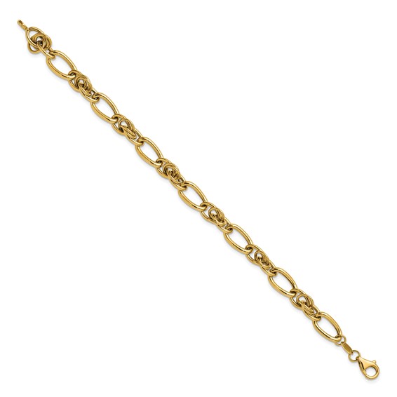 Leslie's 14K Polished Fancy Link Bracelet