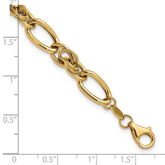 Leslie's 14K Polished Fancy Link Bracelet