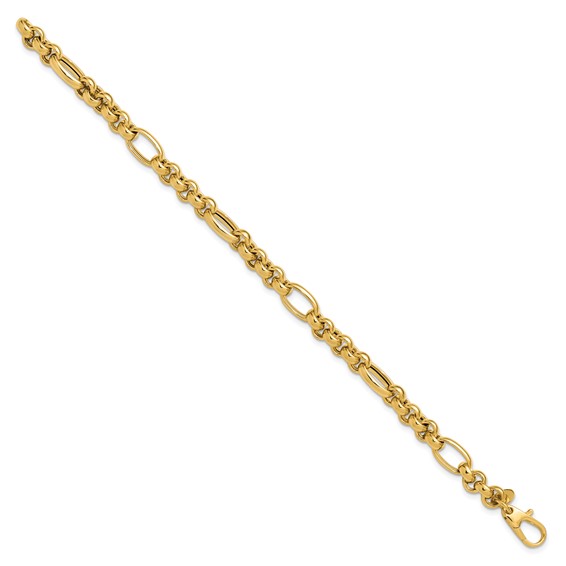 Leslie's 14K Polished Fancy Link Bracelet