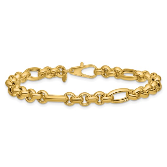 Leslie's 14K Polished Fancy Link Bracelet