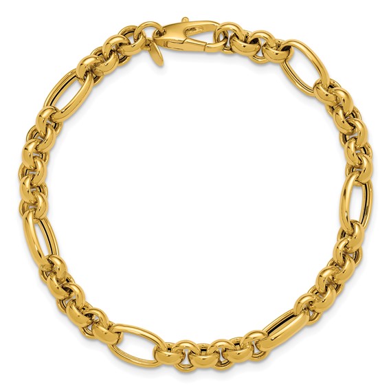 Leslie's 14K Polished Fancy Link Bracelet