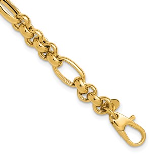 Leslie's 14K Polished Fancy Link Bracelet