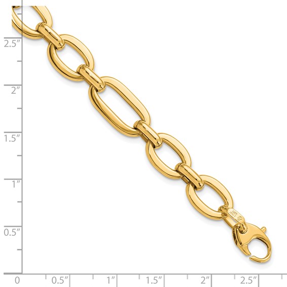 Leslie's 14K Polished 7in Fancy Link Bracelet