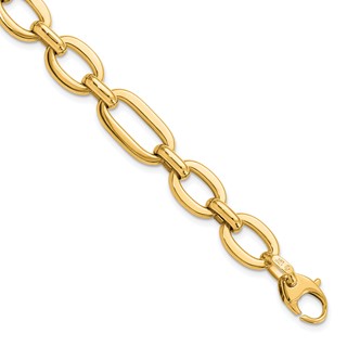 Leslie's 14K Polished 7in Fancy Link Bracelet
