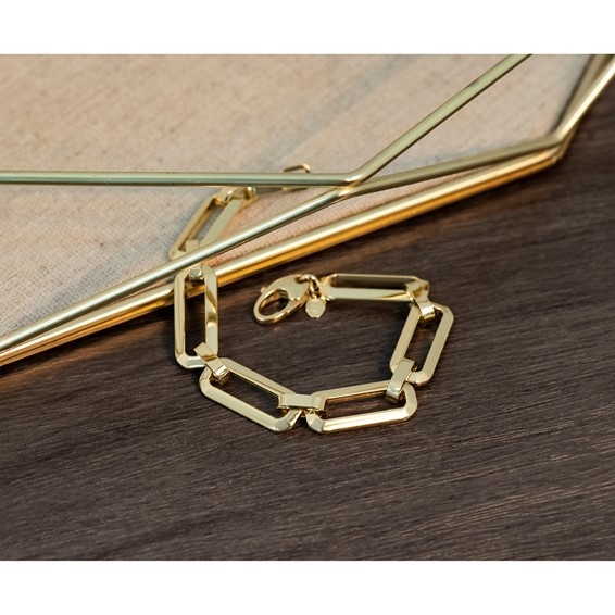 Leslie's 14K Polished Fancy Link Bracelet