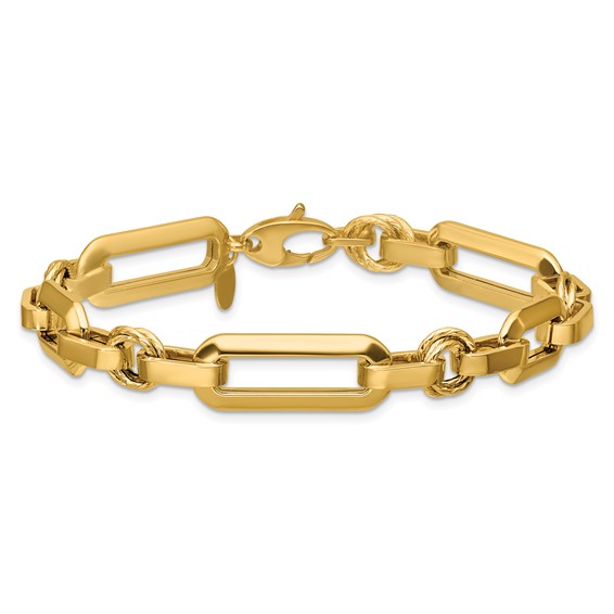 Leslie's 14K Polished Fancy Link Bracelet