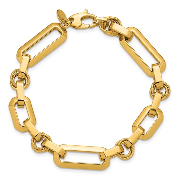 Leslie's 14K Polished Fancy Link Bracelet