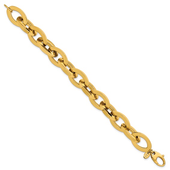 Leslie's 14K Polished Fancy Link Bracelet