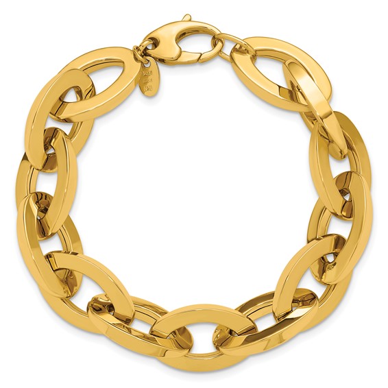 Leslie's 14K Polished Fancy Link Bracelet