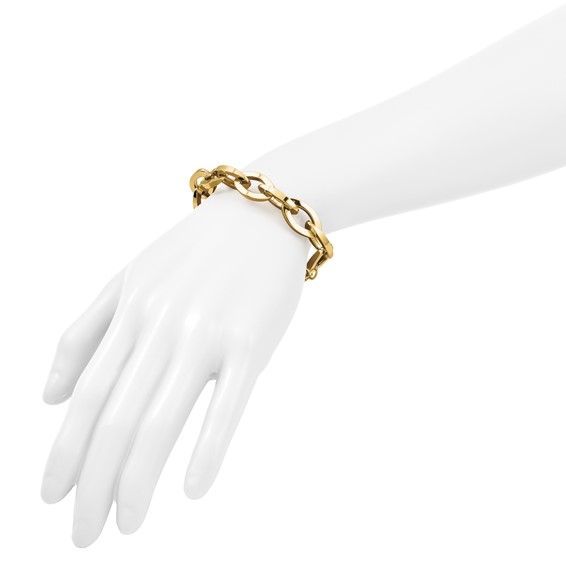 Leslie's 14K Polished Fancy Link Bracelet