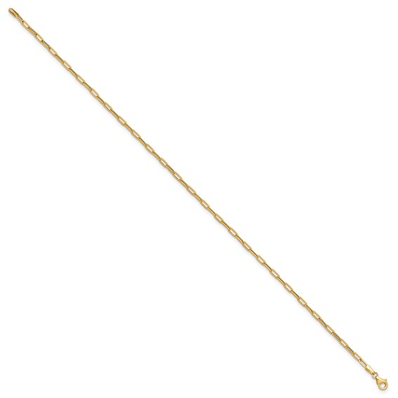 Leslie's 14K Polished Paperclip Anklet