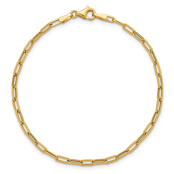 Leslie's 14K Polished Paperclip Bracelet