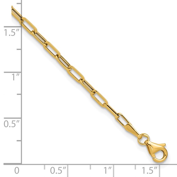 Leslie's 14K Polished Paperclip Bracelet