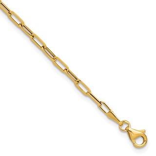 Leslie's 14K Polished Paperclip Bracelet