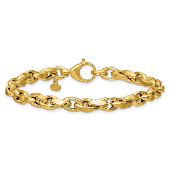 Leslie's 14K Polished Fancy Link Bracelet