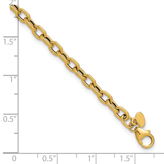 Leslie's 14K Polished Fancy Link Bracelet