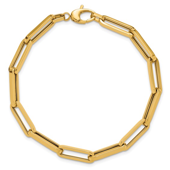 Leslie's 14K Polished Paperclip Link Bracelet